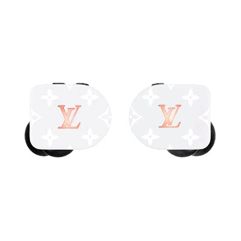 louis vuitton horizon white monogram earphones